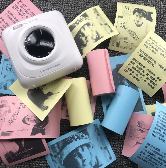 Mini Bliuetooth Wireless Thermal Printer Paper Sticker Label Printer